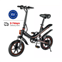 명품 전기 자전거 로드 eu 창고 접이식 400w electric bike v1 mini ebike stock cruiser e bike city suv, 10ah-블랙