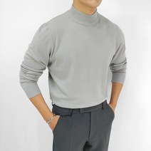 로니제이 남자 부드러운 이너티 반목 반폴라 니트