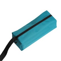 공구함 옥스포드 호환 캔버스 방수 스토리지 손 도구 가방 나사 손톱 드릴 비트 금속 부품 낚시 여행 메이크업 파우치 케이스, Blue, 30x10x10cm, 1개