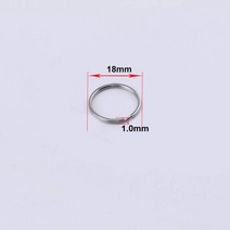 컬러군번줄 금속 열쇠 고리 DIY 키 체인 쥬얼리 제작 용 빈 원 6-20mm 홀더 스플릿 링 커넥터 액세서리 50