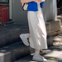 디작소 여성 겨울 데제드 노멀 코튼 롱스커트 치마