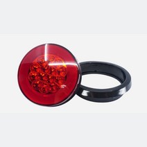 덤프차 빨간후미등 발광LED 깜빡이램프 대형차 테일등 자동차후미등 학원차 탑차, 24V용