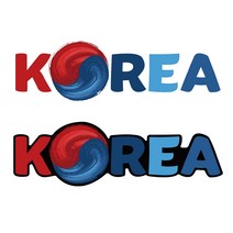 낚시통 KOREA 태극 스티커