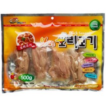 라이코스펫 써니 실속형 강아지간식 500g 그대로오리고기, 단품