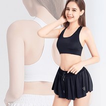 너무 편한 필라테스 세트 크롭 스포츠 프릴 돌핀 요가 브라 스피닝복장 여성 상의 옷 탑