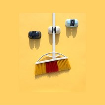다걸어 밀대걸레 대걸레 걸이 욕실 화장실 솔 빗자루 청소 도구 용품 거치대 홀더 정리함, 아이보리