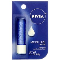 NIVEA A Kiss of Moisture Essential Lip Care 0.17 oz 807128, 0.17 Ounce (Pack of 5)