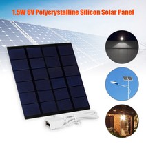 태양광 보조배터리 보조베터리 배터리 USB 1.5W 6V 태양 솔라 패널 폴리 실리콘 포트