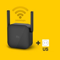 원래 xiaomi wifi 증폭기 pro 300mbps amplificador 리피터 신호 커버 익스텐더 2.4g 리피터 네트워크 무선 리피터, 협력사, 블랙 us 어댑터