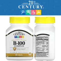 21세기센트리 프럴롱드 릴리스 비타민 B-100 컴플렉스 타블렛, 60개입, 6개