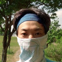 2개 구성 위즈맥스 흘러내리지않는 스포츠 땀흡수밴드 라이트 쿨헤어밴드, 블루 2개구성