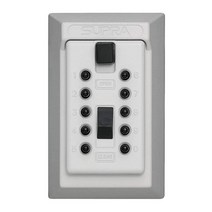 Kidde AccessPoint 001170 KeySafe 오리지널 슬림라인 푸시 버튼 결합 영구 키 잠금 박스 2키 티타늄 그레이 001408 632644