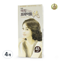 라이브잇 유한양행 매직브라이트순 염색제, 40개, 45 갈색