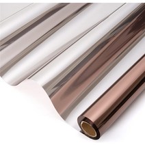 레인셔터 창문 빗물막이 셔터 원웨이 윈도우 필름 틴팅 반사 미러 햇빛 열 자외선 자기 접착, 33.Brown silver - 40x100 cm