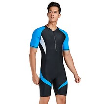 프리다이빙웨이트 서핑복 잠수복 여성용 반팔 원피스 라이크라 잠수복 컬러 블록 프론트 지퍼 패딩 서핑, 03 1362_02 M