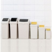 창신리빙 국민휴지통 분리수거통 10L 25L 35L 50L, 25L 그레이