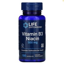라이프익스텐션 비타민 B3 나이아신 500mg 100캡슐