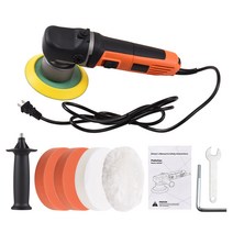 자동차 광택기 폴리셔840W 자동 버퍼 2000-6400RPM 가변 속도 연마 기계 6 인치 무작위 궤도 전기 키트, [01] 주황색, [01] 미국