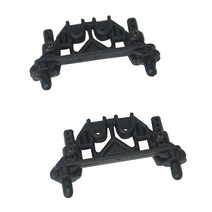 XLF X03 X04 X03 X04 1/10 RC 자동차 몬스터 트럭 예비 부품 액세서리 2PCS 충격 흡수 탑 바디 쉘 마운트, 하나, 검정