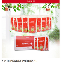 파주청정DMZ 미니사과즙/사과미니사과즙/당근미니사과즙/호박미니사과즙/홍삼미니사과즙/아로니아미니사과즙/산머루사과즙 1Box (120ml 30팩), 사과미니사과즙