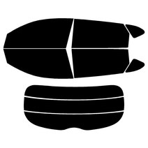 현대 투싼 측후면 썬팅필름, RTF-1S 25 (연함), 투싼TL (15-20)