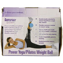 Aeromat 소프트 웨이트 파워 요가 볼 정품보장, Teal/Gray