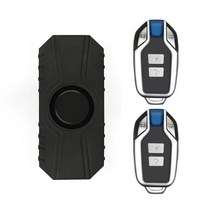 무선 자전거 경보 원격 제어 방수 전기 오토바이 스쿠터 보안 보호 도난 방지 150 DB 모터사이클 보안경보, [02] 1 Alarm 2 Key