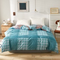 Bonenjoy 1pc 이불 커버 퀸 사이즈 퍼플 컬러 플라워 프린트 220x240cm funda nordica cama 150 킹 침대, 07 kelusi