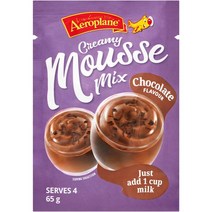 에어로플레인 초콜릿 무스 믹스 65g Aeroplane Chocolate Mousse Mix, 1팩