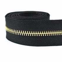 2/5Yards 3 5 금속 지퍼 테이프 가방 의류 자켓 블랙 의해 수리 키트 DIY 바느질 액세서리, 02 Gold_02 No5_01 2Yards