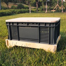 오프슬로우 운반상자 6호 상판 테이블 세트 정리함 차박 캠핑 박스 받침대 원목, 오프슬로우 운반상자 6호 자작나무 받침대