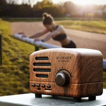 일음쇼핑^^*m엔틱 사운드바이감성루나 블루투스스피커 우드 무선 디자인 여행용 가정용 인테리어 앤틱 라디오 예쁜일medi^*^, ab*^^선택없는