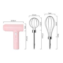 액상 밀기루 배합기 혼합기 믹서기 전기 털 USB 고출력 충전식 크림 믹서 주방 가정용 휴대용 미니 스테인, 03 StyleA Pink
