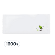 업소용 일매용 물티슈 알뜰형, 1600개, 1개입