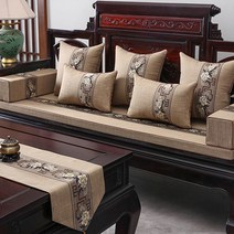 마호가니 소파 방석 신중식 원목 가구 의자 매트 두꺼운 나한 침대 5종 세트 스펀지 매트 미끄럼 방지 맞춤 제작, 국색천향마색, 맞춤 소파 방석 의자 매트고객 서비스 견적 연락