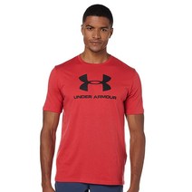 Under Armour 남성 스포츠 스타일 로고 반소매 티셔츠 4732143344, XX-Large