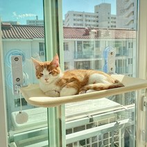 세이펫 창문캣타워 / 윈도우캣타워, 털 3세트-L