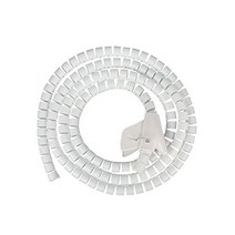 JZK １.5 Meter cutable Flexible Cable Tidy Tube Spiral Cable Tube Cable Organiser Wire Tube Cable Sl, 1