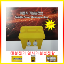 임시가설 분전함 전기박스 차단기박스 방우형 이동식 캠핑장 공사현장 단상 삼상 난연성 태성전기, 선택02.삼상(TDS-SA-2)