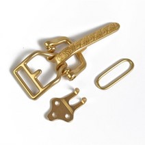 4 부품대 기병 버클 diy 가죽 액세서리 솔리드 황동 벨트 버클 리벳 나사가있는 3.8cm 와이드 벨트 용 가방 버클 리폼 수선, 금