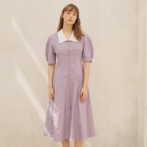 [온앤온] 벌룬 슬리브 스트라이프 원피스 NW1MO506