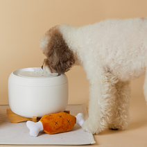 페키움 고양이 강아지 정수기 자동 급수기 음수대 저소음 온도유지, 5.쉿! 정수기+원목받침대+멍멍이 매트