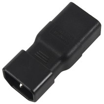 PDU UPS 전원 IEC 수컷 C14 여성 C19 어댑터 IEC C19 ~ C14 커넥터, 하나, 검정