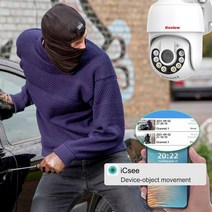 IP 와이파이 카메라 무선 2MP 야외 디지털 줌 PTZ 오디오 인간 감지 CCTV, 04 3MP No SD Card_01 EU 플러그
