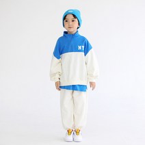 [12시전주문 오늘출발] 메르시보꾸 아동용 SS22F12 뉴욕하프집업셋