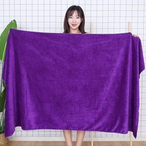 빠른 건조 홈 호텔 대형 마사지 비치 목욕 가운 부드러운 미용실 스팀 침대 시트 성인용 목욕 타월 바스타올, 80x190cm, 짙은 자줏빛