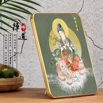 보현보살 문수보살 나무아미타불 개업고사상 부처상 불상 불교용품 Samantabhadra Bodhisattva 초상화 Bud, 07 14 inches