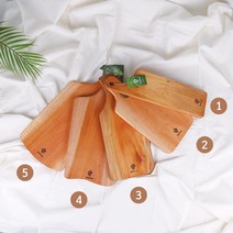 디앤우드 마호가니 플레이팅도마 5종모음 - 휜손잡이, 3호 (M32) 14000원
