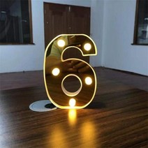 큰 알파벳 숫자 led 디지털 조명 디지털 서 방수 조명, 07