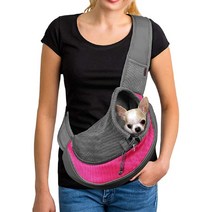 개배낭 고양이 여행 가방 작은 개를위한 유모차 캐리어, 05 pink_02 L(long 37cm)